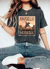 Country Music Shirt Western Shirt Amarillo Shirt Country Shirt Texas Shirt Cowboy Tee Amarillo By Morning ShirtWestern Cowboy Shirt (Classic Version) - Shirt King