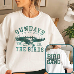 Philadelphia Football Sweatshirt.Philadelphia Eagles Sweatshirt.Sundays are for the Birds.Philadelphia Eagles Shirt.Bird Gang.Football Sunda (Classic Version) - Shirt King