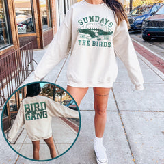 Philadelphia Football Sweatshirt.Philadelphia Eagles Sweatshirt.Sundays are for the Birds.Philadelphia Eagles Shirt.Bird Gang.Football Sunda (Classic Version) - Shirt King