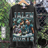 Jalen Hurts Vintage 90s Graphic Style T-Shirt,Jalen Hurts Shirt, Vintage Oversized Sport Tee, Unisex shirt, American Football Bootleg Gift (Classic Version) - Shirt King