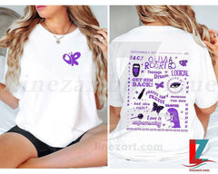 Olivia Rodrigo GUTS Album T-Shirt, Olivia Rodrigo Merch Shirt For Livies Fans. Vampire and Bad Idea Right Shirt, Guts New Album Song 2023 (Classic Version) - Shirt King