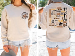 Zach Bryan Full Tracklist Sweatshirt, Printed Front And Back Sweatshirt, Zach Bryan 90s Rap Shirt, Zach Bryan Album Merch, Zach Bryan Shirt (Classic Version) - Shirt King