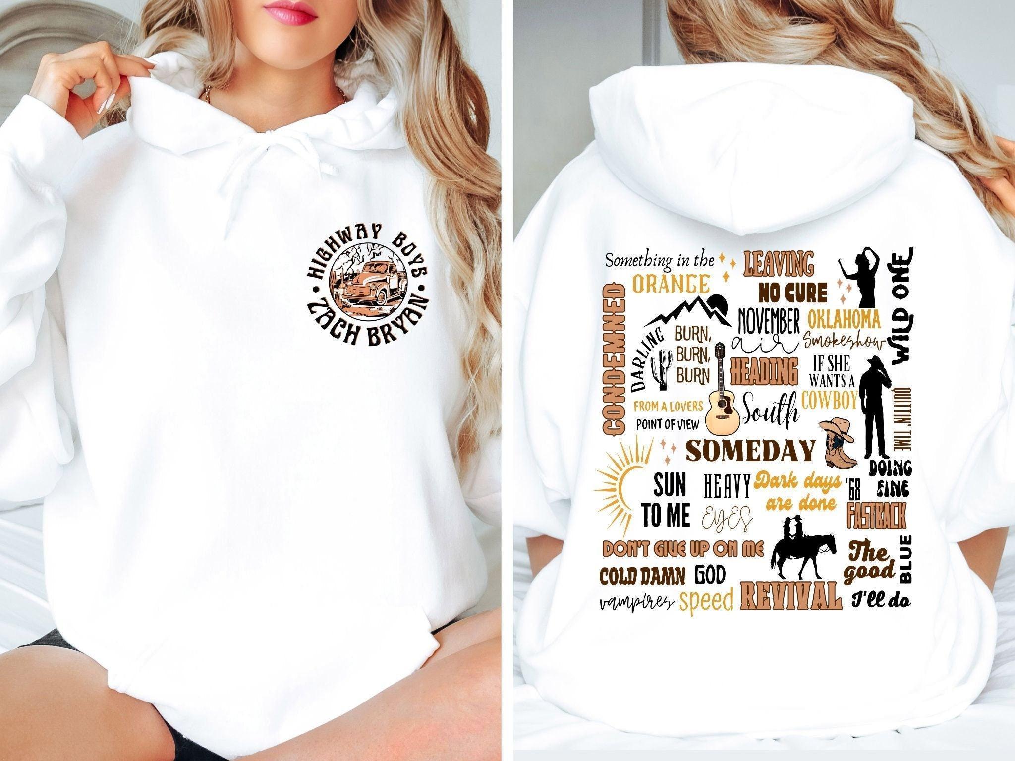 Zach Bryan Full Tracklist Sweatshirt, Printed Front And Back Sweatshirt, Zach Bryan 90s Rap Shirt, Zach Bryan Album Merch, Zach Bryan Shirt (Classic Version) - Shirt King