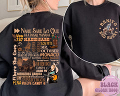 Bad Bunny New Album Shirt, Nadie Sabe Lo Que Va A Pasar Mnana Shirt, Bad Bunny Fan Shirt, Bad Bunny Merch, Conejo Malo Benito Sweatshirt (Classic Version) - Shirt King