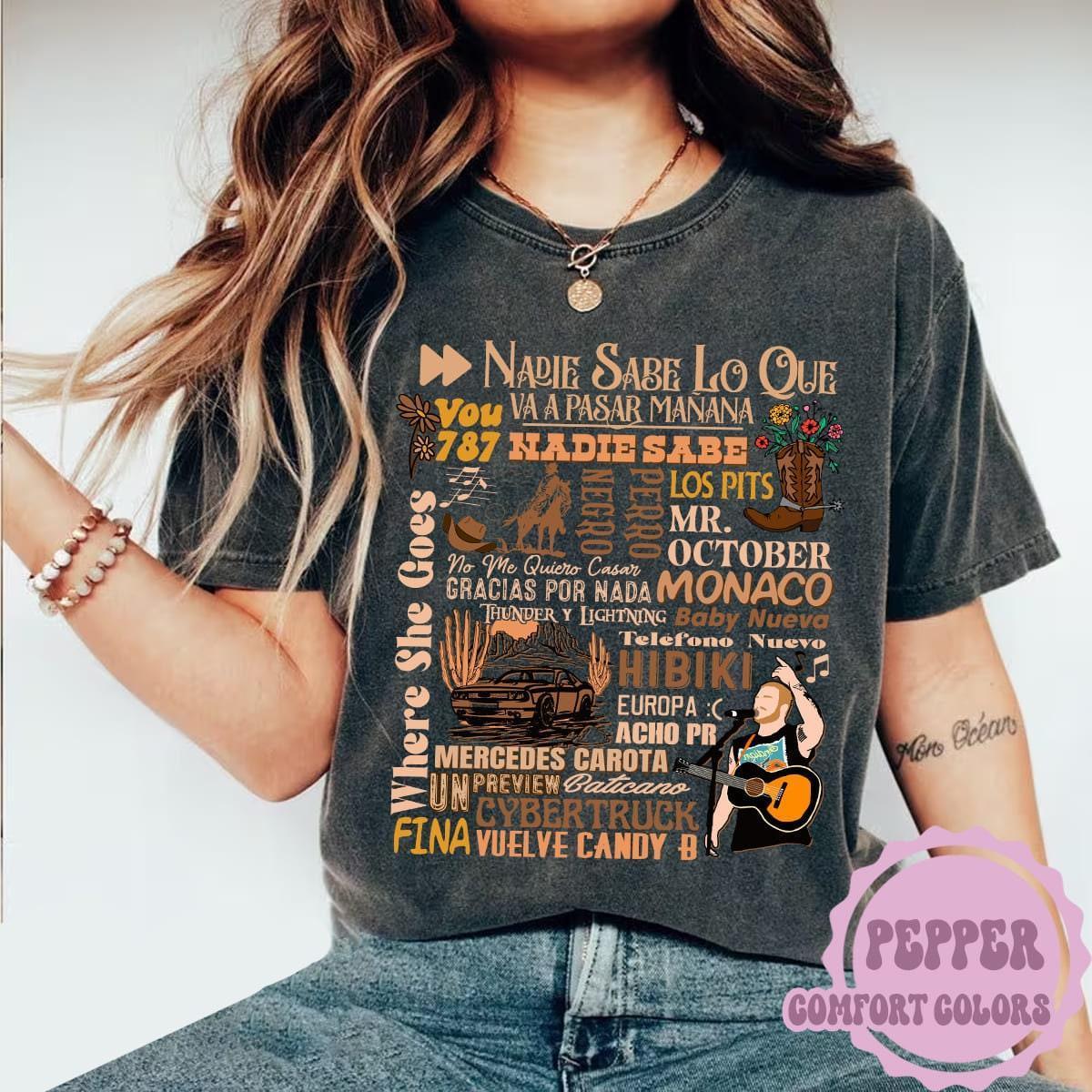 Vintage Bad Bunny New Album Shirt, Nadie Sabe Lo Que Va A Pasar Mnana Shirt, Nadie Sabe Album Sweatshirt,Bad Bunny Fan Shirt,Bad Bunny Merch (Classic Version) - Shirt King