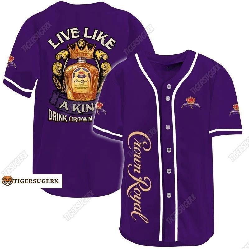 Crown Royal Baseball Jersey, Crown Royal Baseball Shirt, Crown Royal Jersey, Whisky Baseball Jersey, Shirt For Men, Father's Day Gift