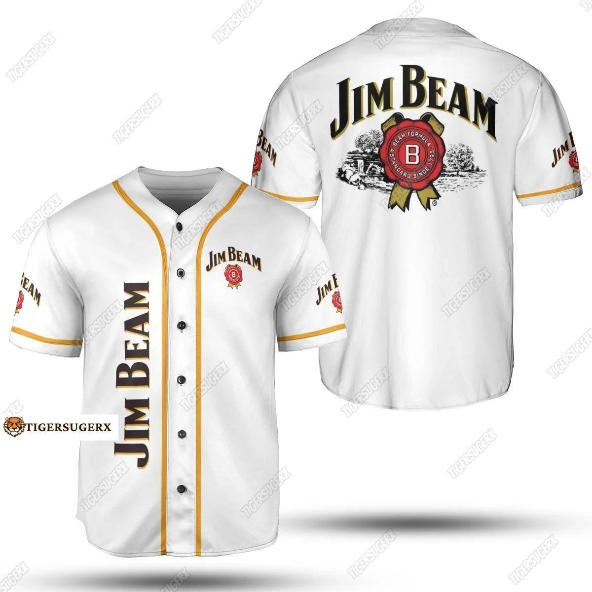 Jim Beam Jersey Shirt, Jim Beam Baseball Shirt, Jim Beam Baseball Jersey, Shirt For Men, Jim Beam Shirt, Baseball Jersey Shirt