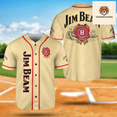 Jim Beam Jersey Shirt, Whisky Baseball Jersey, Jim Beam Baseball Shirt, Shirt For Men, Jim Beam Shirt, Gift For Him, Jim Beam Gift