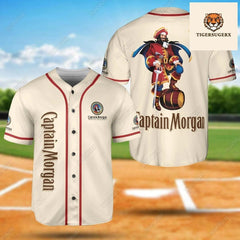Captain Morgan Jersey, Captain Morgan Baseball Jersey, Alcohol Baseball Shirt, Captain Morgan Gift, Shirt For Men, Gift For Husband
