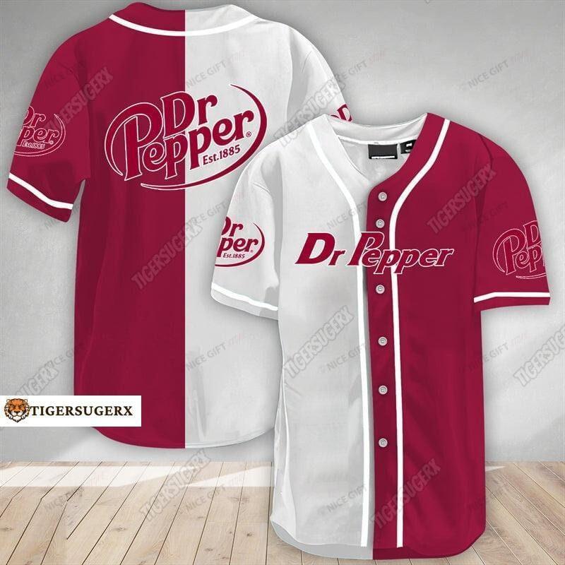 Dr Pepper Baseball Jersey, Dr Pepper Jersey Shirt, Pepper Drink Shirt, Baseball Jersey Shirt, Shirt For Men, Dr Pepper Baseball Jersey