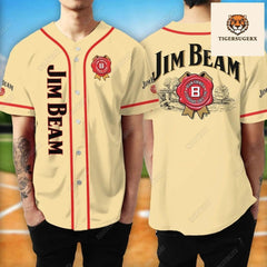 Jim Beam Jersey Shirt, Whisky Baseball Jersey, Jim Beam Baseball Shirt, Shirt For Men, Jim Beam Shirt, Gift For Him, Jim Beam Gift