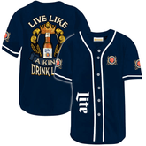 Miller Lite Live Like A King Baseball Jersey - Shirt King
