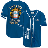 Natural Light Live Like A King Baseball Jersey - Shirt King