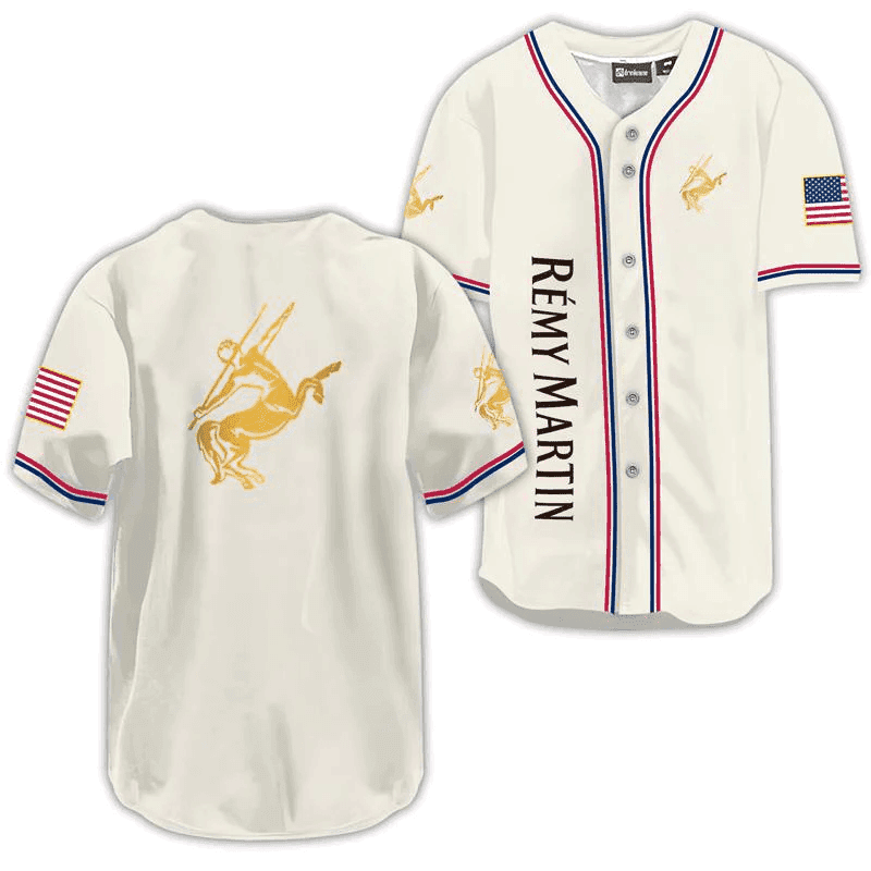 Remy Martin USA Flag Baseball Jersey - Shirt King