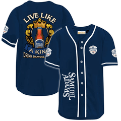 Samuel Adams Live Like A King Baseball Jersey - Shirt King