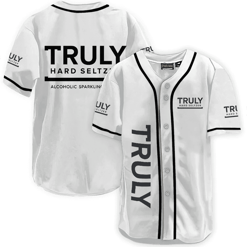 Truly Hard Seltzer White Baseball Jersey - Shirt King
