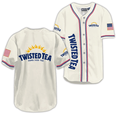 Twisted Tea USA Flag Baseball Jersey - Shirt King