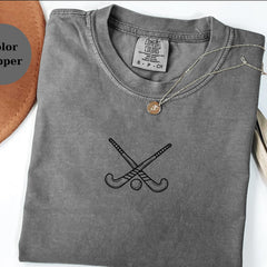 Field Hockey Sticks T-Shirt, Minimal Hockey Tee for Players & Fans