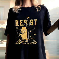 Penguins RESIST Shirt, Subtle FDT Shirt Resistance Protest, Penguins Against Tariffs Tee, Flippers Up Tee, Heard Island Shirt, RESIST TShirt