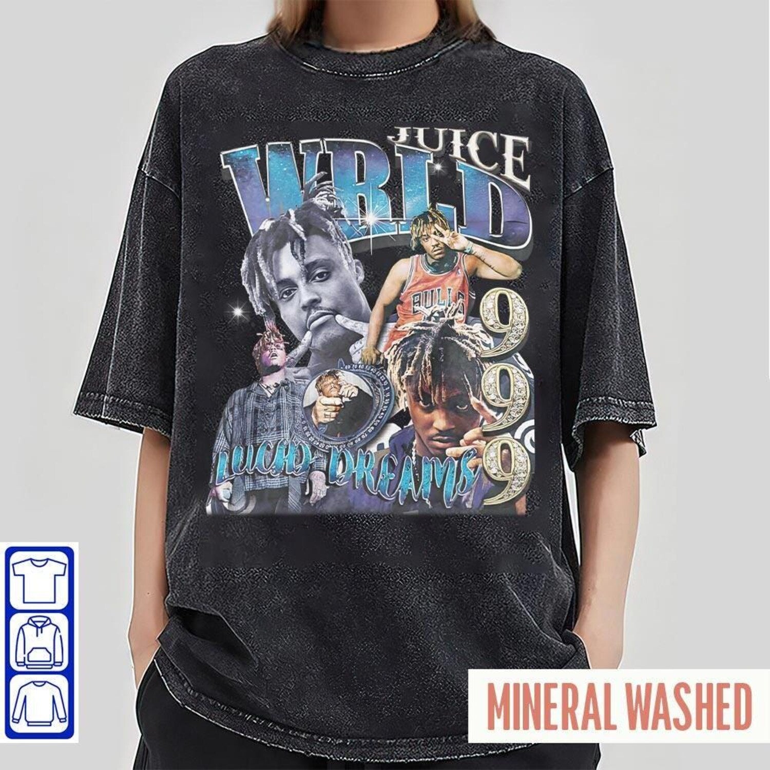Juice WRLD 999 Galaxy Shirt, Rap Graphic Tee, Hip-Hop Music Fan Gift, Unisex Streetwear T-Shirt