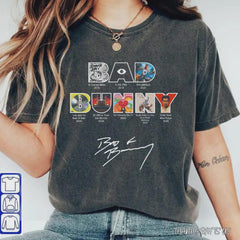 Bad Bunny All Albums & Tours Shirt 2016�2025, Music Fan Tee Sweatshirt Hoodie, Tour Merch Vintage Graphic Shirt, Fan Gift, Fast Shipping!'4422869747