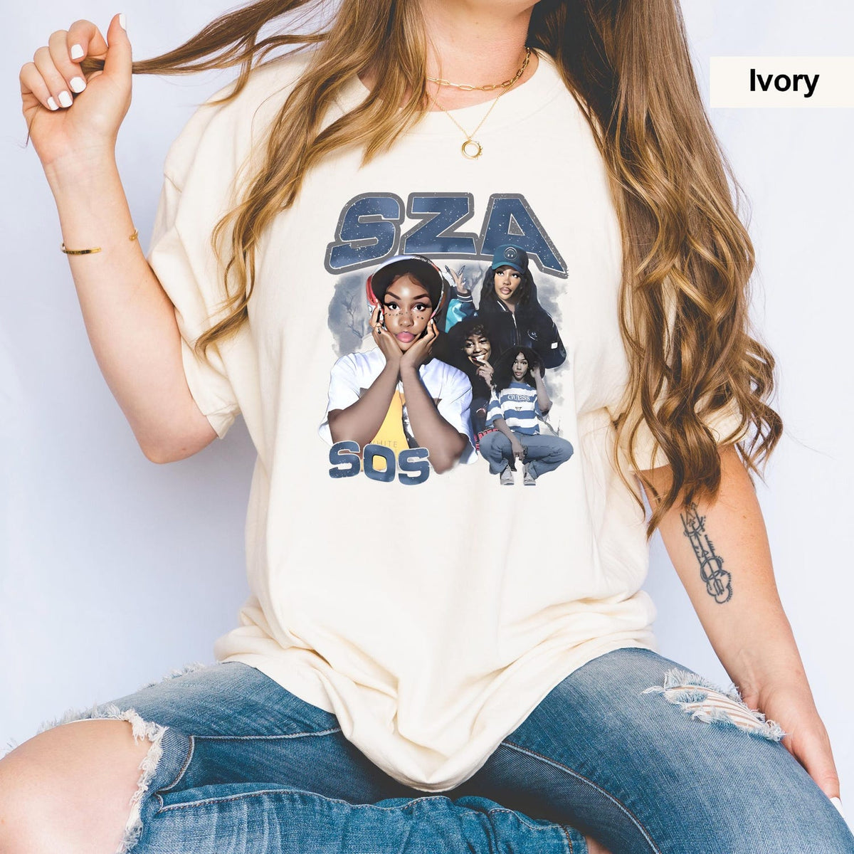 T-shirt, SOS SZA Shirt , 90s Vintage SZA Shirt, Vintage Sza Shirt, Retro Sza T-shirt, Concert Sza T-shirt, Sos Tour Fan Tee