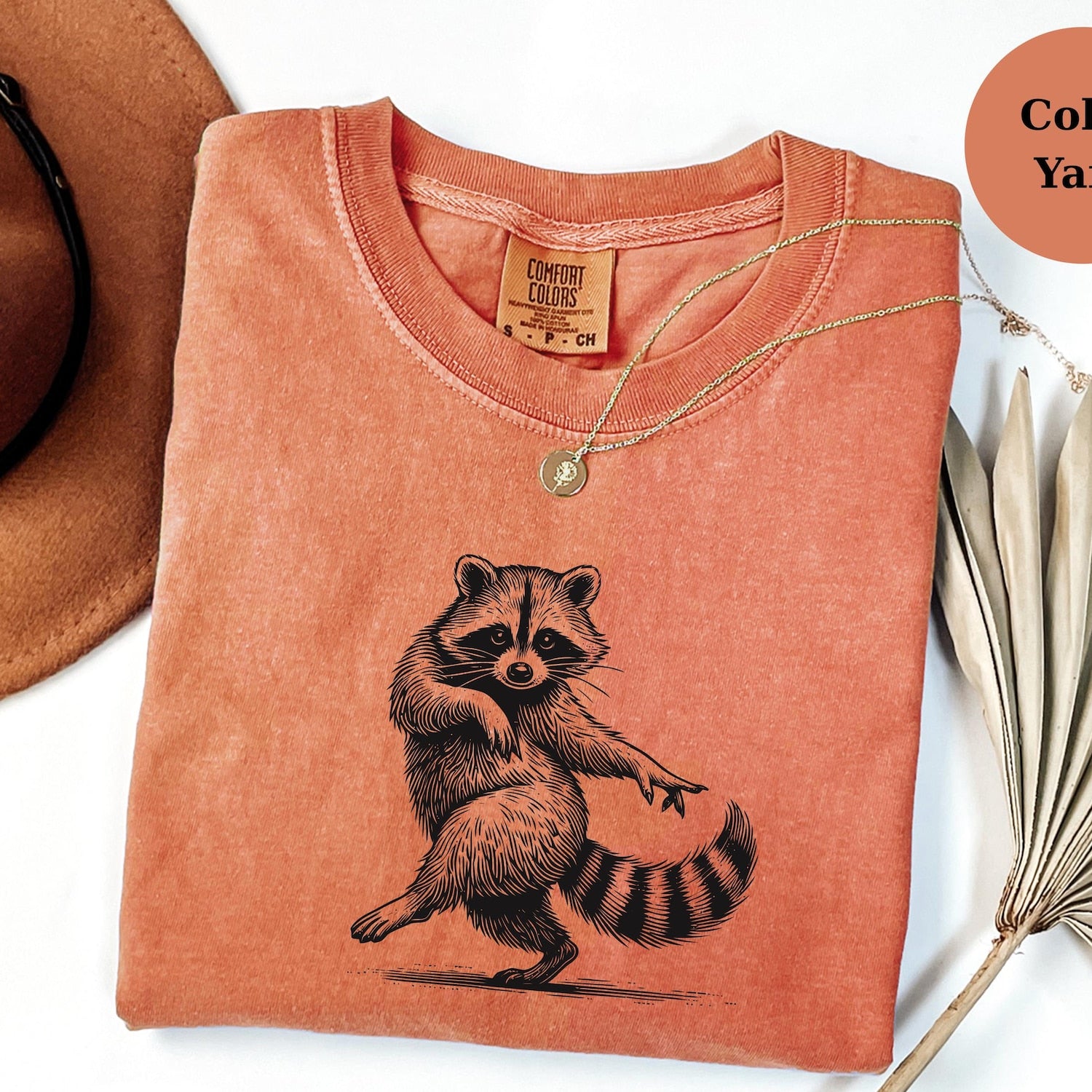 Dancing Raccoon T-Shirt, Vintage Woodland Animal Tee