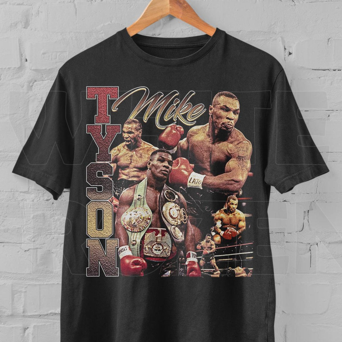 Vintage Style Mike Tyson T-Shirt: Bootleg Boxing Rap Tee'1859532004
