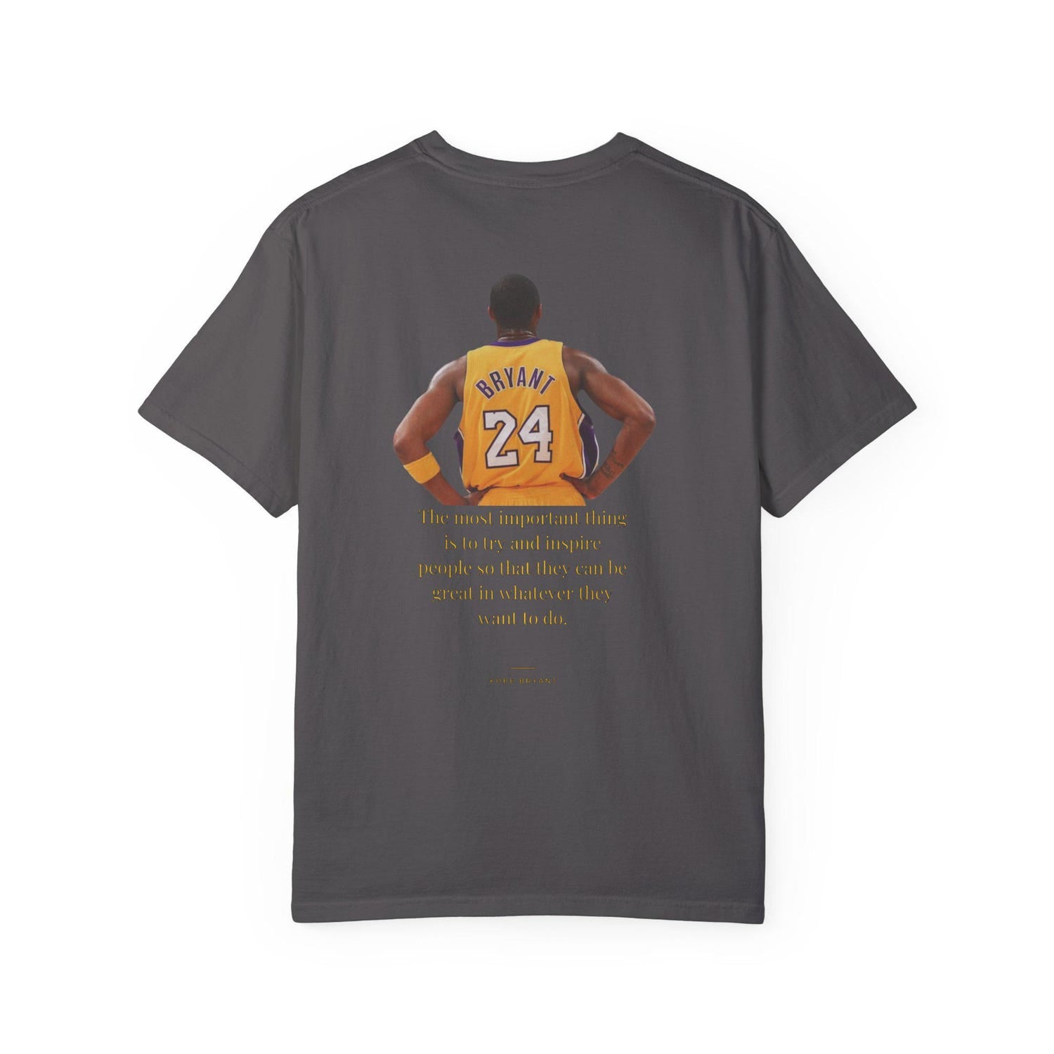 2 sided Kobe Bryant - Man, Myth, Legend Unisex Dyed-Garment T-shirt