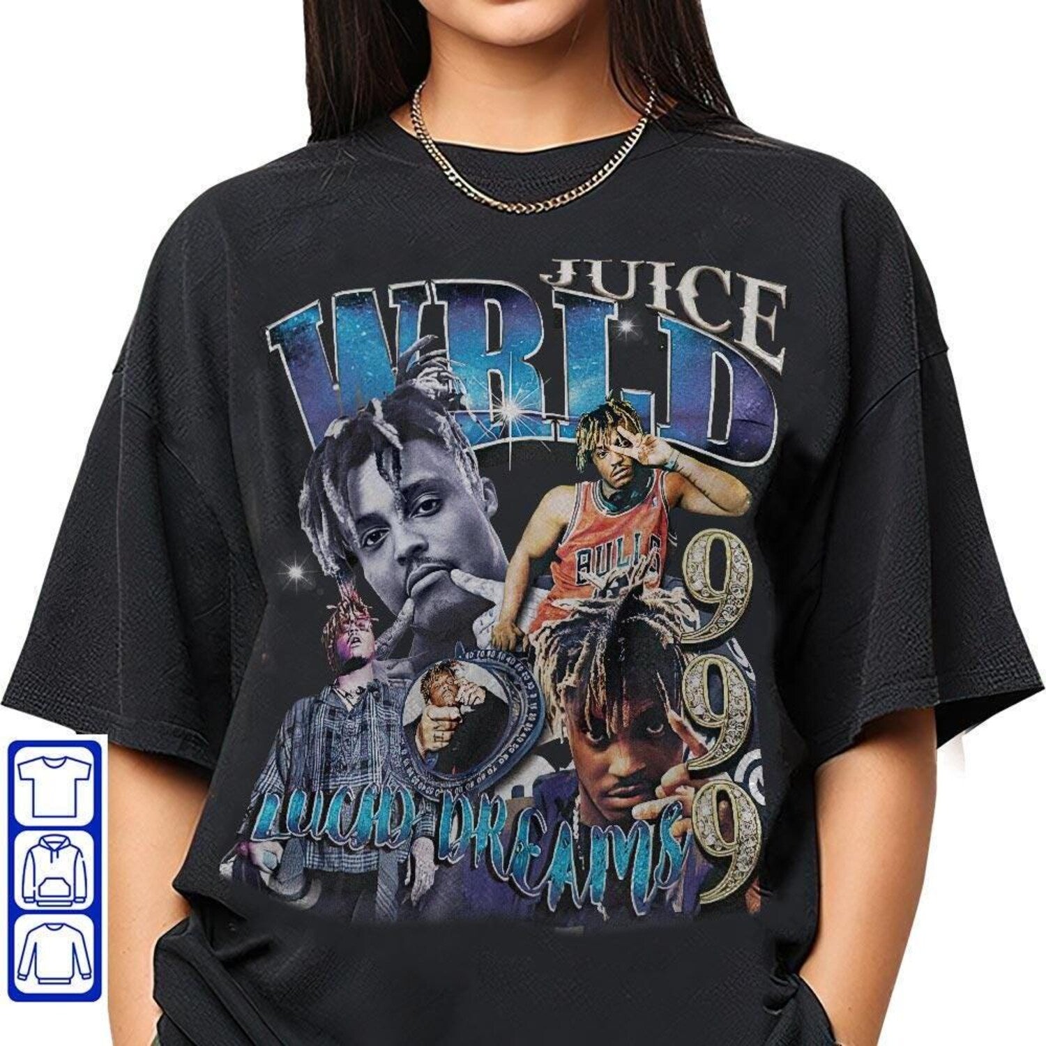 Juice WRLD 999 Galaxy Shirt, Rap Graphic Tee, Hip-Hop Music Fan Gift, Unisex Streetwear T-Shirt