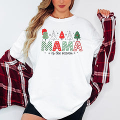 Christmas Mama Shirt, Mama of The Season, Holiday Graphic Tee for Moms, Cute Christmas Tree Shirt, Festive Mom Gift, Winter Outfit