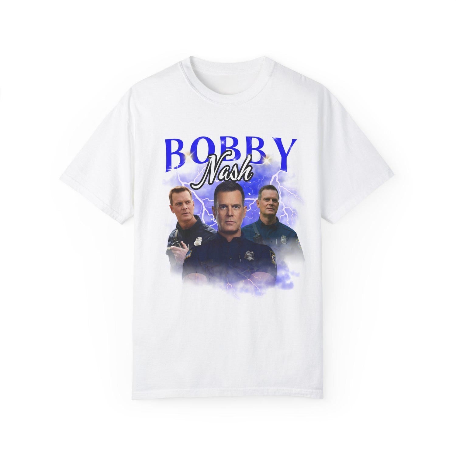 Bobby Nash T-shirt | 9-1-1 Tv Show Fan Merch, Peter Krause Tshirt, Captain Robert Nash 9-1-1 Series, 911, 9/11, Los Angeles Fire Department