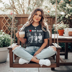 I Love Hot Dads Sweatshirt,  Jonas Fan Gift, 20th Anniversary of Jonas Shirt, Concert Merch, Living the Dream Tour, Christmas Gift