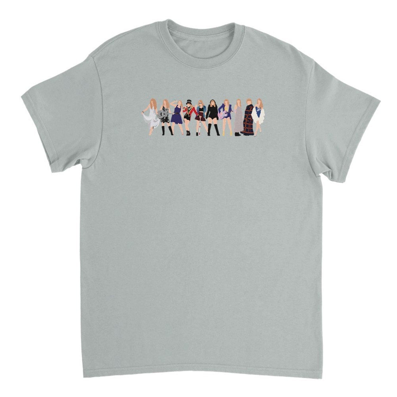 Eras Tour Costumes Graphic Tee, Swifty, Reputation, Gifts for Her, Albums, Music, 1989, Heavyweight Unisex Crewneck T-shirt