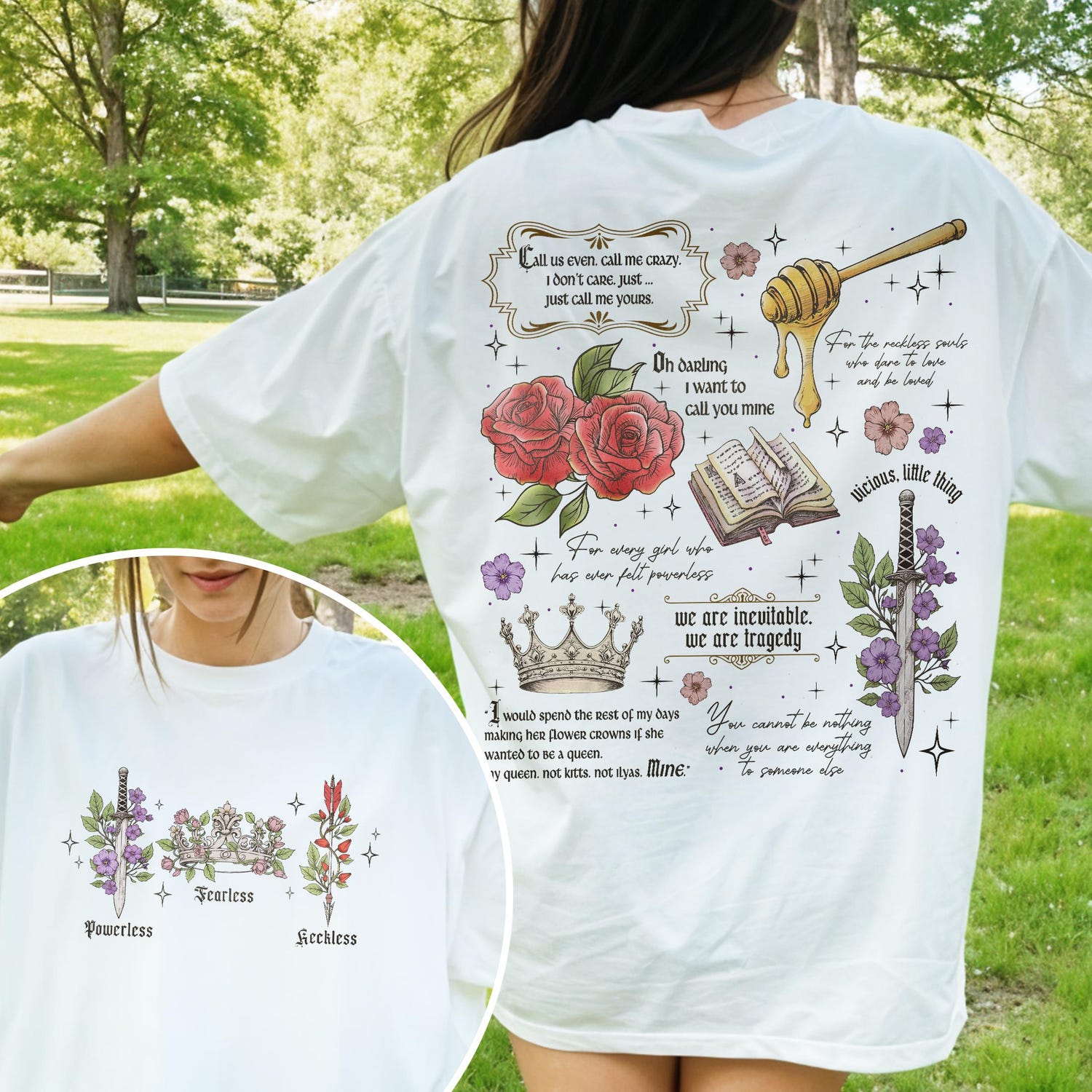 Powerless Bookish Sweatshirt For Fan, Kai Azer I Love You TShirt, Fearless Fan Shirt, Gift for Bookworms, Romantic Quotes