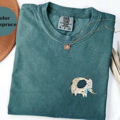 Elephant Sweatshirt, Minimal Elephant Shirt, Boho Animal Crewneck, Cute Elephant Pullover, Tee, Wildlife Gift Top