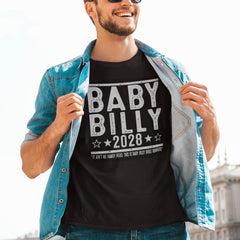 Baby Billy 2028 Election T-shirt - retro funny bible bonkers comedy show humor gift - XS-6X Unisex Shirt