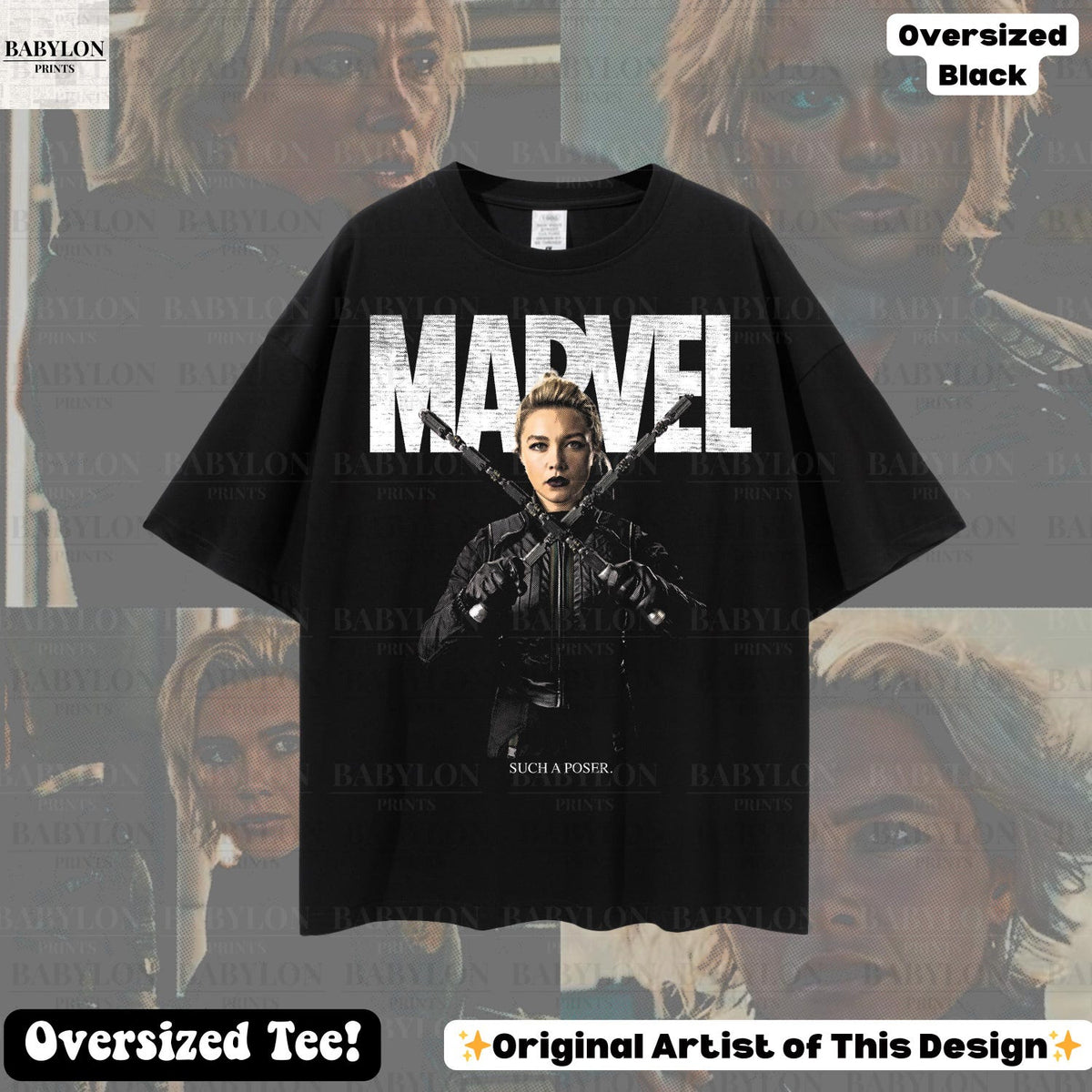 Oversized Yelena Belova Shirt Marvel Avengers Shirt Disney Thunderbolts Shirt Gift Florence Pugh Shirt Disney Marvel Avengers Campus shirt