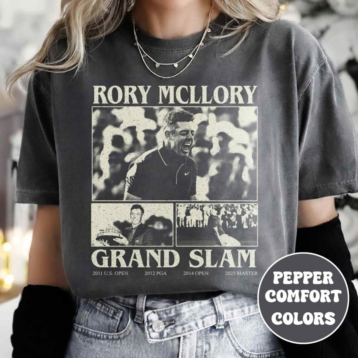 Retro Rory Mcilroy  Shirt, The Masters Tournament 2025 SweatShirt, Grand Slam Golf Club Shirt, Agusta Master Shirt, Gift For Gofler