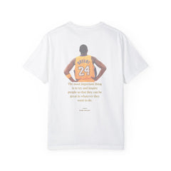 2 sided Kobe Bryant - Man, Myth, Legend Unisex Dyed-Garment T-shirt
