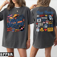 Megan Moroney Am I Ok Shirt, Royal Blue Megan Moroney Shirt, MM Am I Okay Tour Tee For Fan, M.M Song List Track  -  arn329
