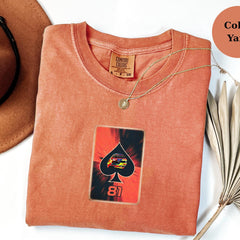 Oscar Piastri Ace Card F1 Tee, Racing Shirt, Formula 1 Fan Gift, McLaren Race Tee, Driver Helmet Top, F1 Lover Christmas Shirt