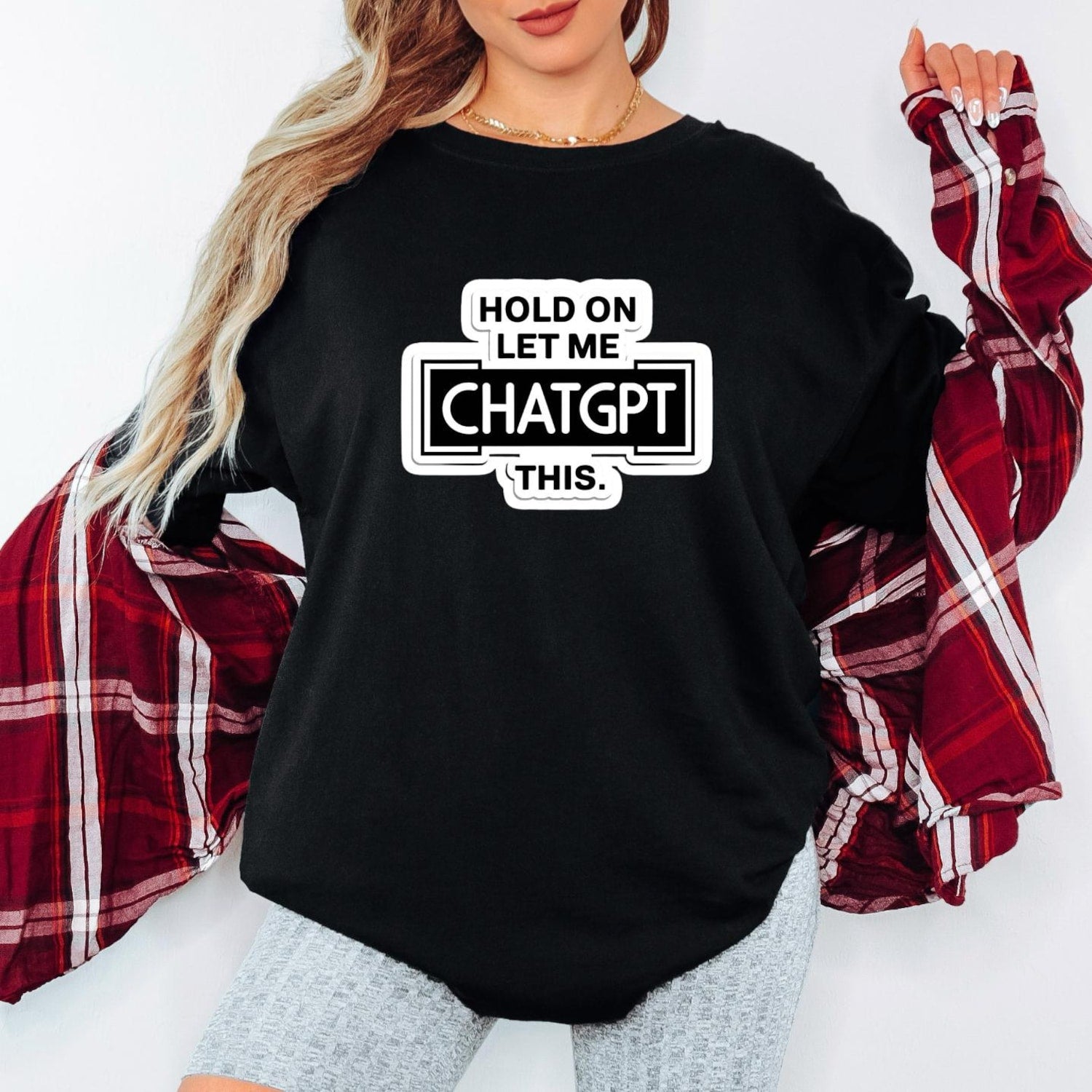 Funny ChatGPT T-Shirt: AI Geek Gift - Comfort Colors Tee