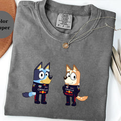 Redbull Racing Team Bluey Shirt, Funny F1 Fan Crewneck, Cartoon Racer Top, Motorsport Gift, Comfort Colors Unisex Shirt