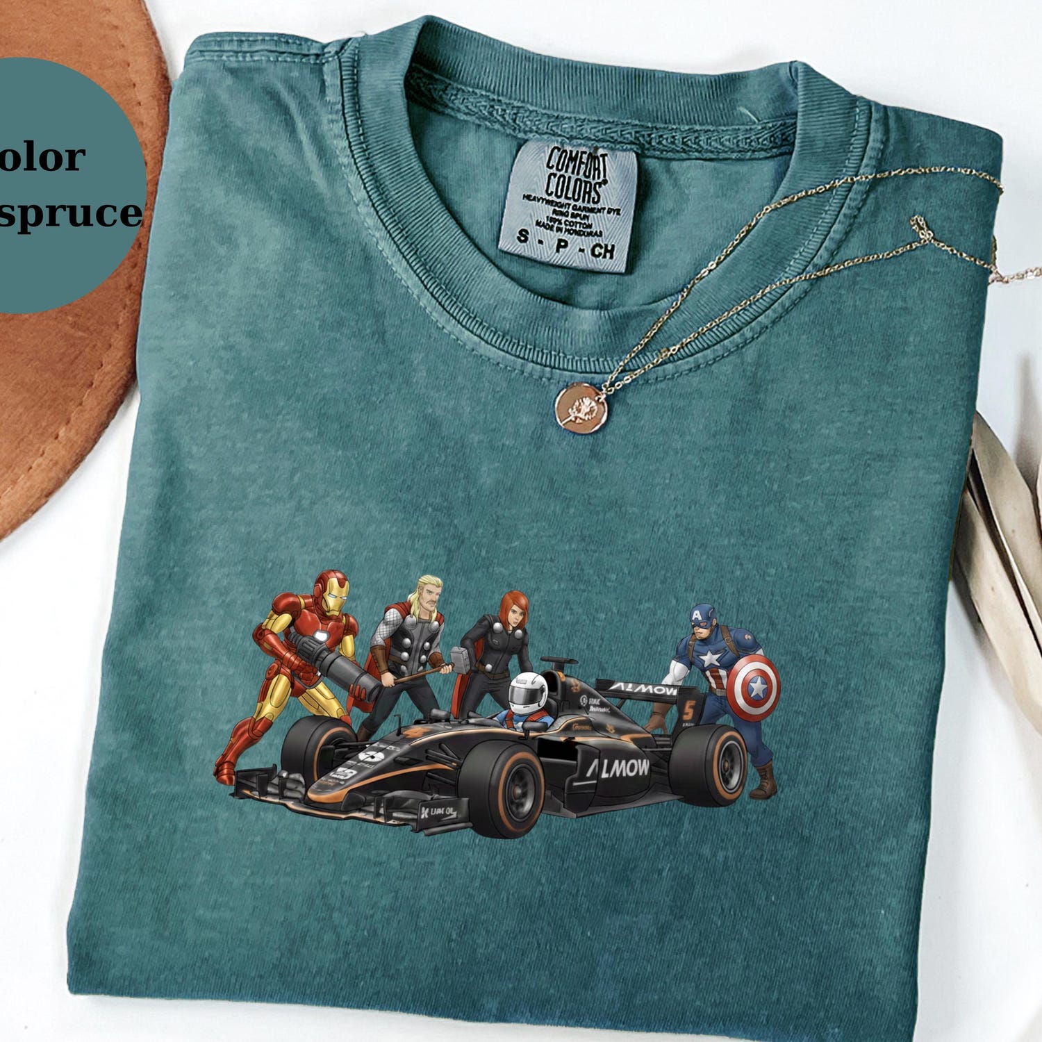 F1 Pit Crew Avenger Tee � Race Car Fan Shirt � Funny Racing Gift � Marvel Style Motorsport Tee