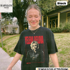 Vintage Yelena Belova T Shirt Thunderbolts Marvel MCU Movie Shirt Disney Sweatshirt Florence Pugh Shirt Gift Black Widow T Shirt Marvel Tee