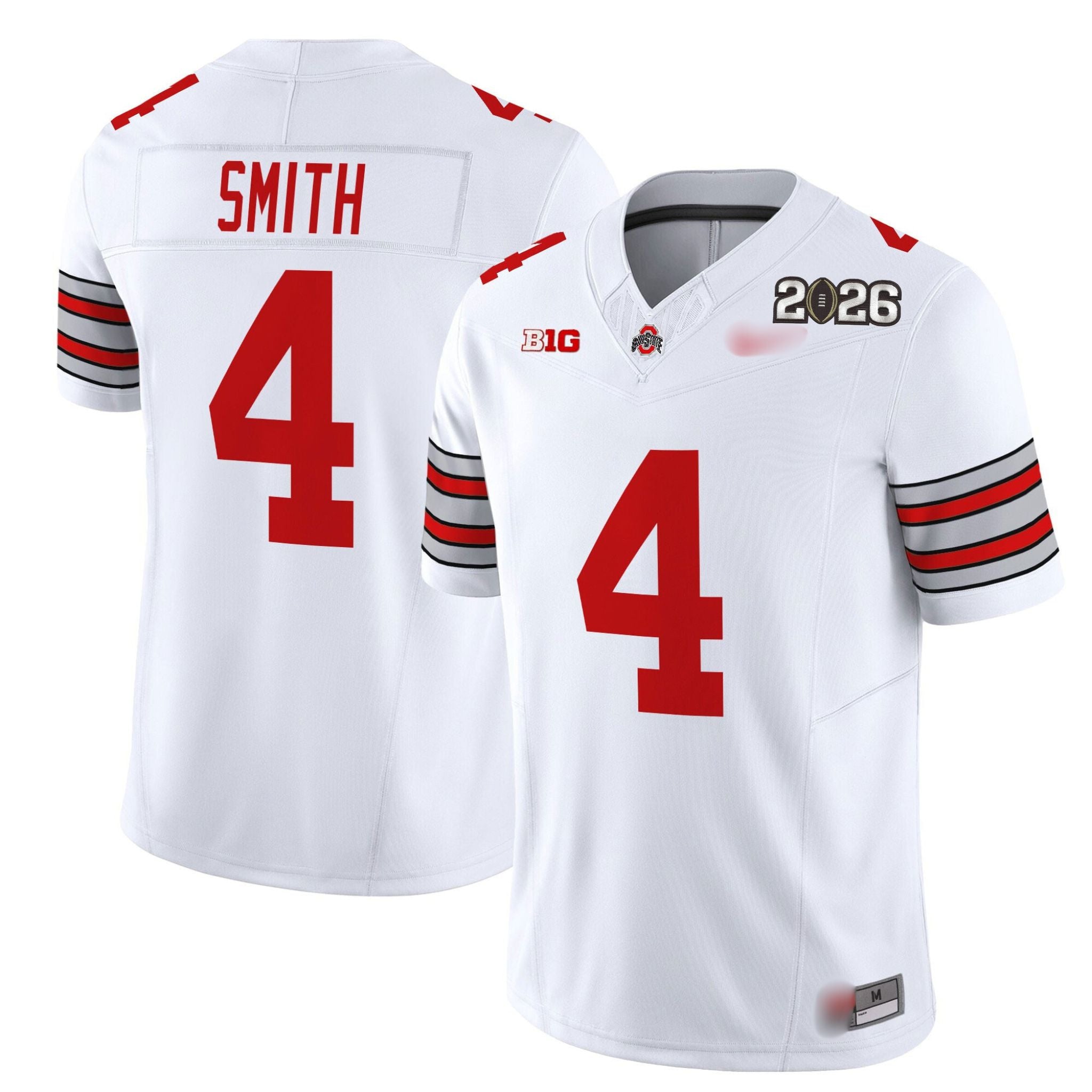 O.S Buckeyes #4 Jeremiah Smith ‘Heritage Stripe’ 2026 Fan Jersey