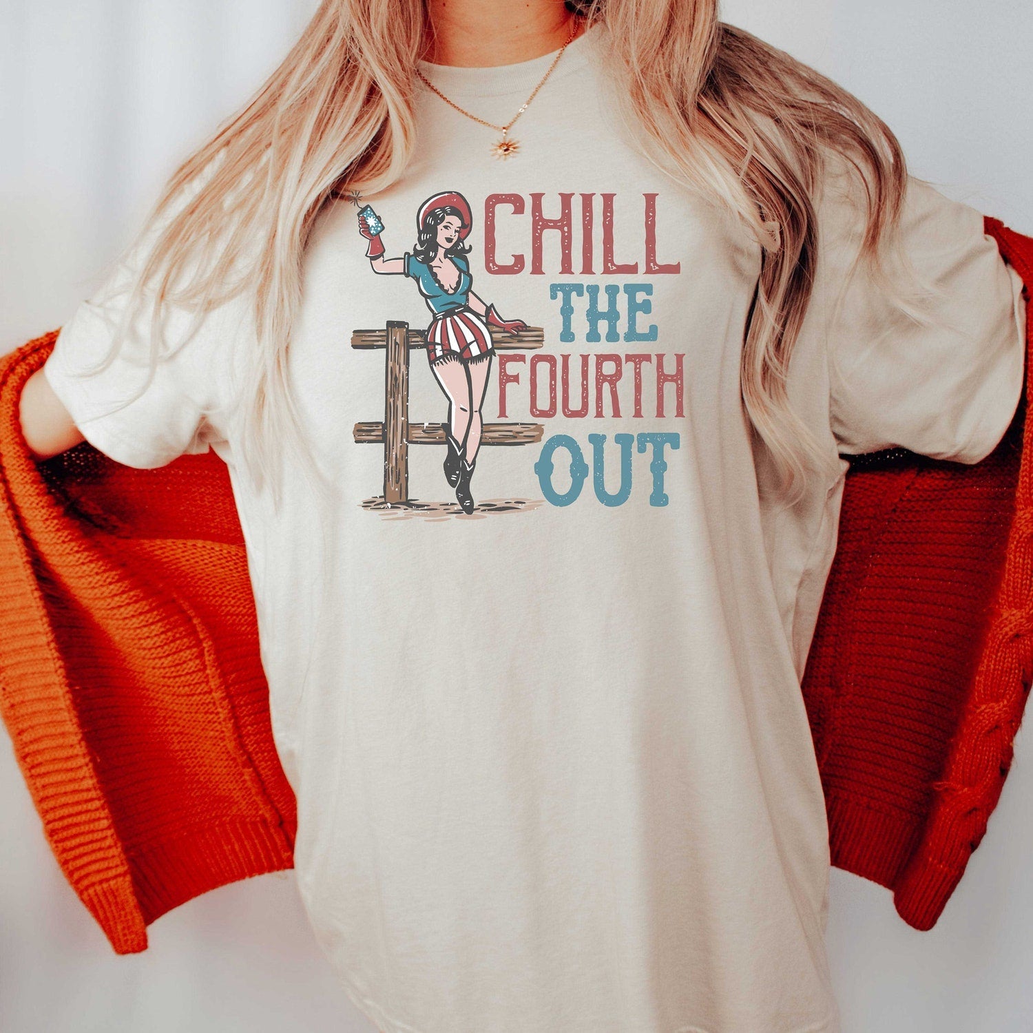 Chill The Fourth Out Shirt, Fourth Of July Shirt Women, Gift For American, Independence Day Shirt, Funny 4th Of July, Fireworks Party Outfit