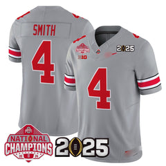 O.S Buckeyes #4 Jeremiah Smith 2025 National Champions Patch Limited Jersey