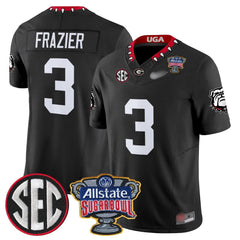 G.Bulldogs #3 Nate Frazier Sugar Bowl & SEC Patch Limited Jersey